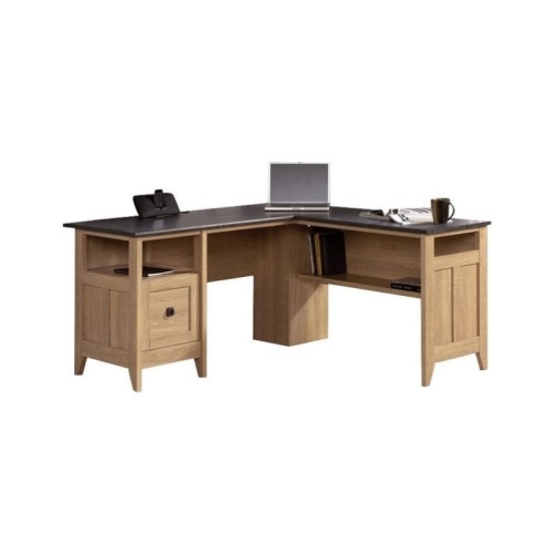 Sauder August Hill L-Desk in Dover Oak