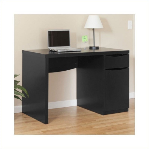 BUSH  Furniture Montrese Computer Desk In Classic In Black