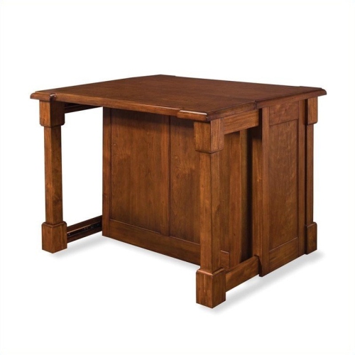 Homestyles Aspen Wood Kitchen Island in Brown
