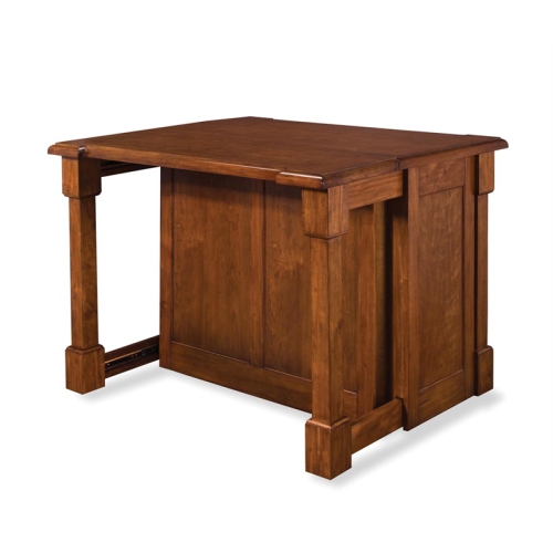 Homestyles Aspen Wood Kitchen Island in Brown