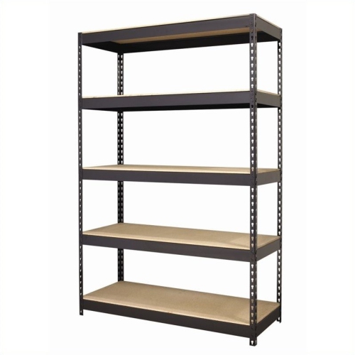 Iron Horse 3800 Riveted Steel Shelving 5-Shelf 18Dx48Wx72H Black
