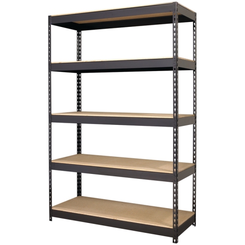 Iron Horse 3800 Riveted Steel Shelving 5-Shelf 18Dx48Wx72H Black