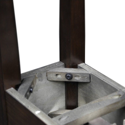 Leick Furniture Wood Chairside-Recliner End Table in a Chocolate Oak Finish