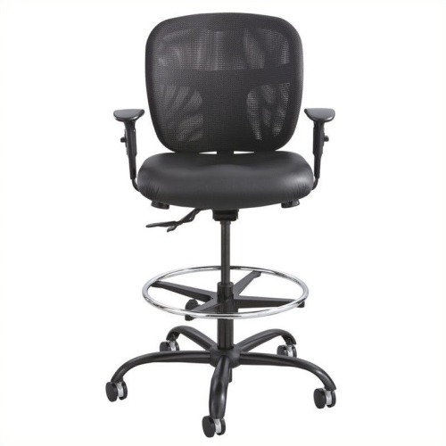 Safco Vue Heavy Duty Stool in Black Vinyl