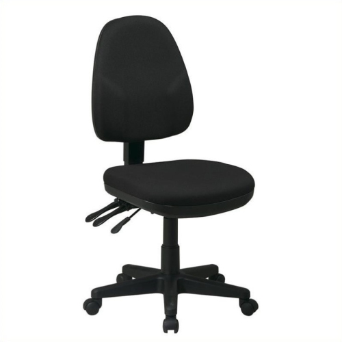 OFFICE STAR  Dual Function Ergonomic Office Chair In Fabric In Black