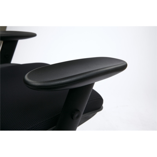 Office Star AirGrid Back and Mesh Fabric Seat Office Chair in Black