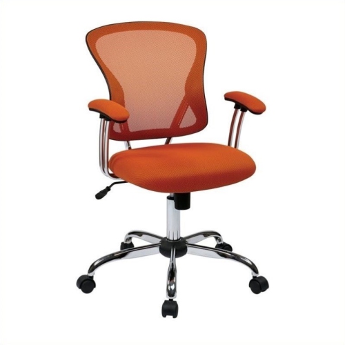 AVENUE SIX  Juliana Task Chair With Mesh Fabric Seat In Orange Pretty comfortable and easy to put together