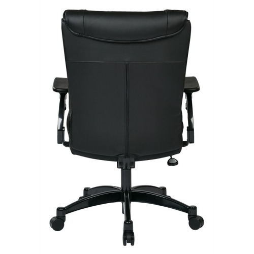 Bonded Leather Conference Office Chair in Black