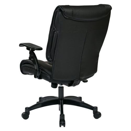 Bonded Leather Conference Office Chair in Black
