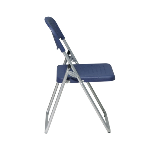 Set of 4 Plastic Folding Chair in Blue by Office Star