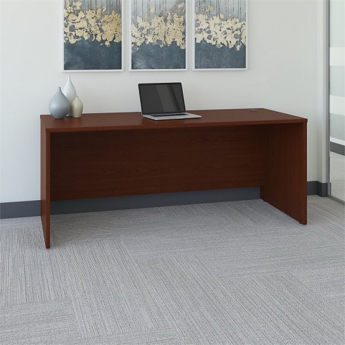 Series C 72W x 30D Office Desk in Mahogany - Engineered Wood
