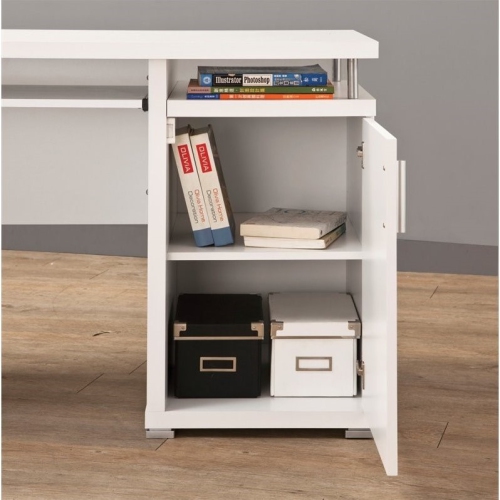 Coaster 2 Drawer Computer Desk in White