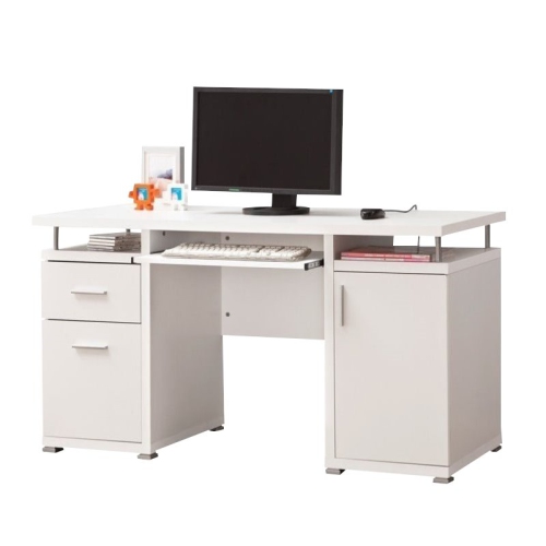 Coaster 2 Drawer Computer Desk in White