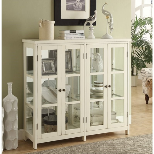 Coaster Accent Display Cabinet in White Best Buy Canada