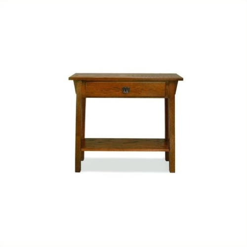 LEICK FURNITURE  Wood Mission Console Table In Russet Oak Great Side Table!
