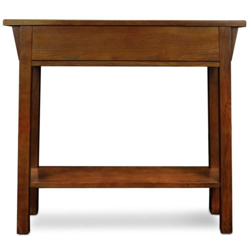 Leick Furniture Wood Mission Console Table in Russet Oak