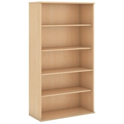 Bbf 72 13 5 Shelf Particle Board With Drawers Cabinets Brown