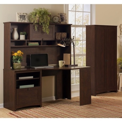 Bush Contemporary Computer Desk (Buv031Msc) Cherry Bureaux et