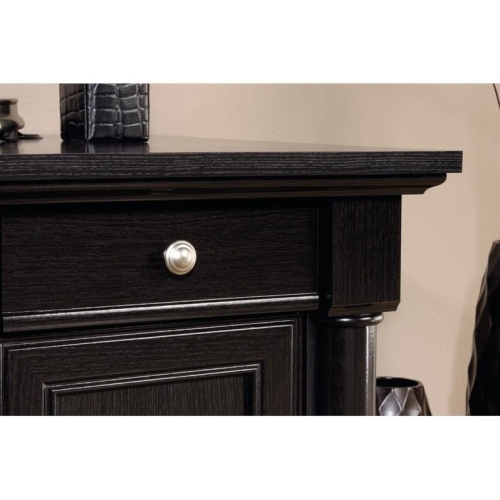 Sauder Palladia Contemporary Wood L-Shape Computer Desk in Oak