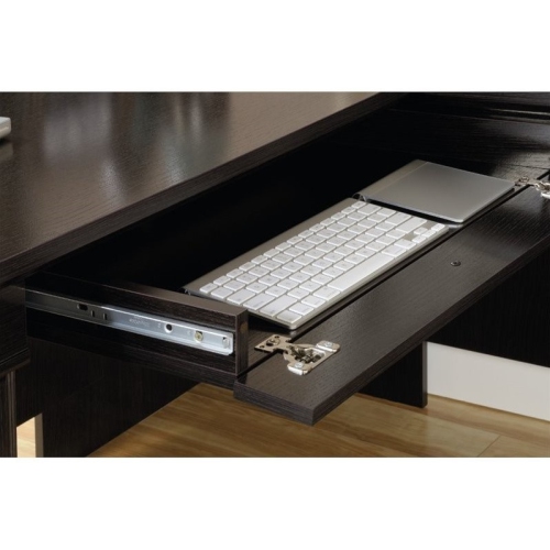 Sauder Palladia Contemporary Wood L-Shape Computer Desk in Oak