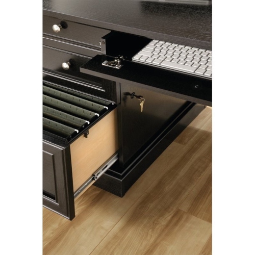 Sauder Palladia Contemporary Wood L-Shape Computer Desk in Oak