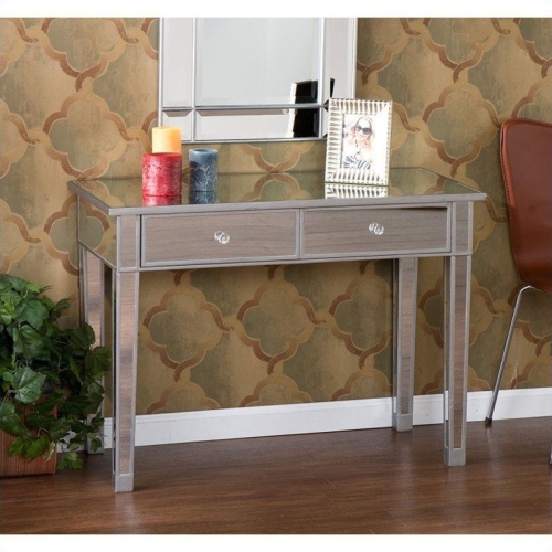 SOUTHERN ENTERPRISES  Sei Furniture Montrose 2 Drawer Console Table In Painted In Silver