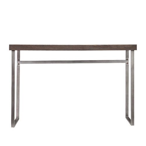 SEI Furniture Nolan Console Table in Weathered Burnt Oak
