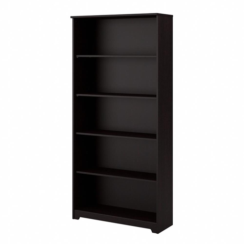 Cabot 5 Shelf Tall Bookcase in Espresso Oak - Engineered Wood