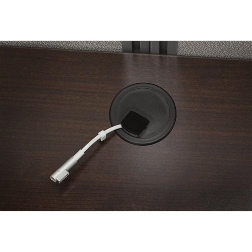 Bush Business Furniture Easy Office L Shaped Desk for 2 Mocha Cherry