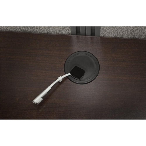 Bureau d’ordinateur en bois Easy Office de Bush Business Furniture pour quatre personnes au fini cerisier moka