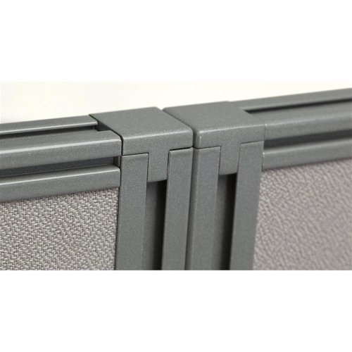 Bureau d’ordinateur en bois Easy Office de Bush Business Furniture pour quatre personnes au fini cerisier moka