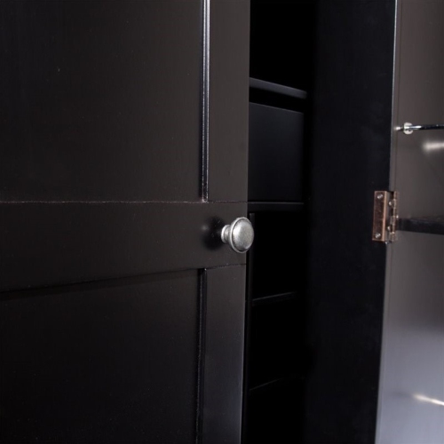 SEI Furniture – Armoire de bar Cape Town, noir