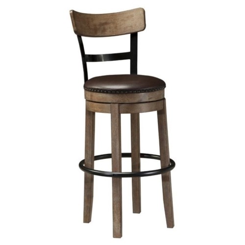 ASHLEY FURNITURE  Bar Stool Chair - Set Of 1 - In Light Brown Love this stool