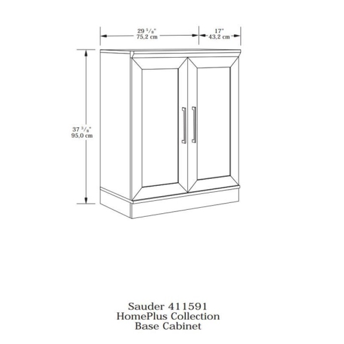 Sauder Homeplus Base Cabinet in Dakota Oak