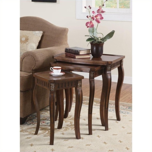 Coaster 3 Piece Curved Leg Nesting Tables Set Best Buy Canada