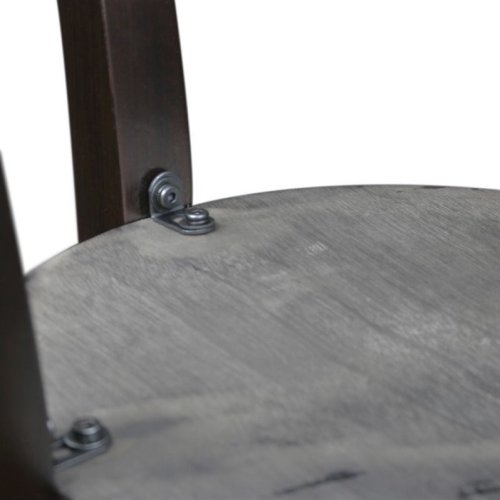 Leick Furniture Boa Round Wood End Table in Chocolate Cherry