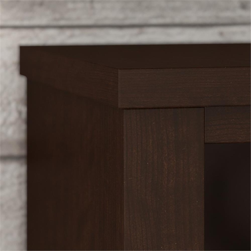 Bush Furniture Somerset 5 Shelf Bookcase in Mocha Cherry - Engineered Wood