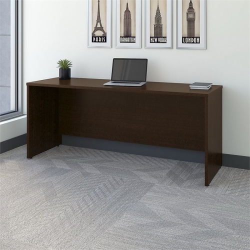 Series C 72W x 24D Credenza Desk in Mocha Cherry - Engineered Wood