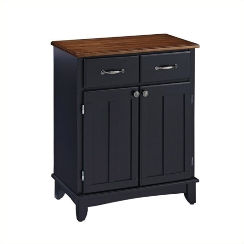 Homestyles Buffet of Buffets Wood Buffet in Black