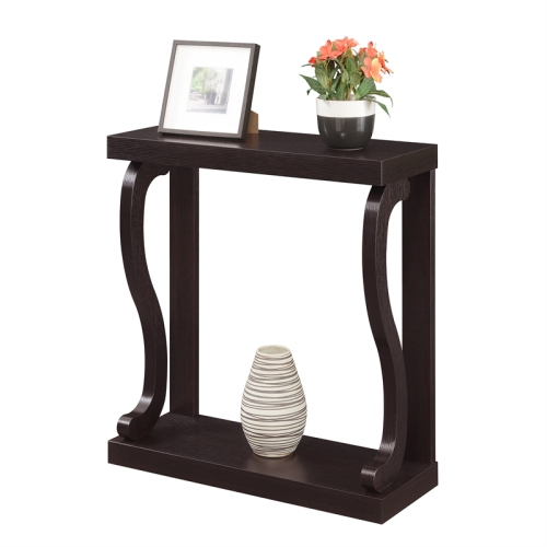 Convenience Concepts Newport Gramercy Console Table in Espresso Wood Finish