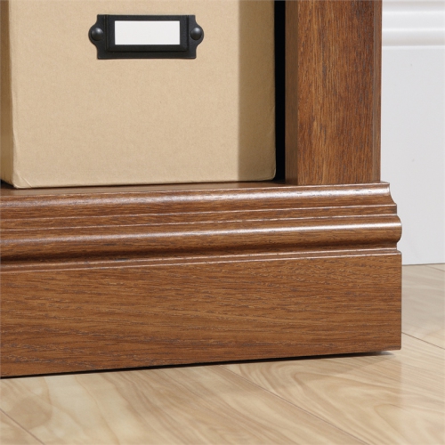 Sauder Select Engineered Wood 2-Shelf Bookcase in Oiled Oak Finish