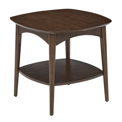 OFFICE STAR  Copenhagen Wood And Wood Veneer Accent Table In Walnut In Brown
