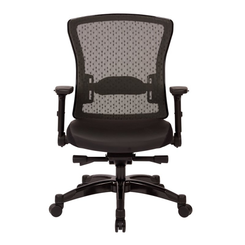 Executive Bonded Leather Back Chair in Black