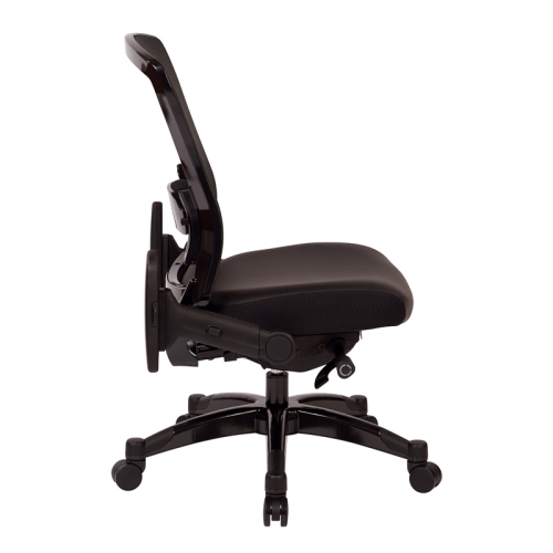 Executive Bonded Leather Back Chair in Black