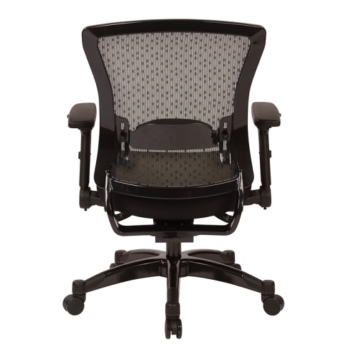 Executive Bonded Leather Back Chair in Black