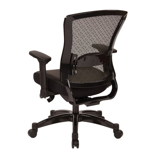 Executive Bonded Leather Back Chair in Black