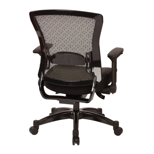 Executive Bonded Leather Back Chair in Black