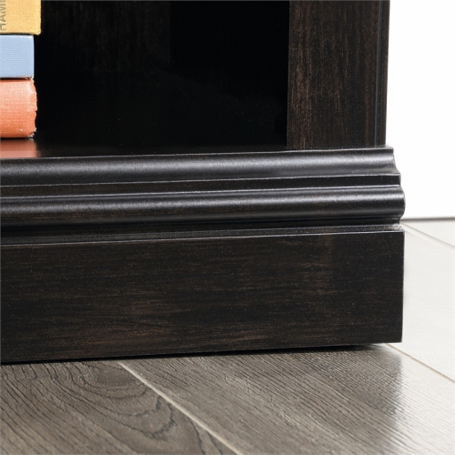 Sauder Select Engineered Wood 3-Shelf Bookcase in Estate Black