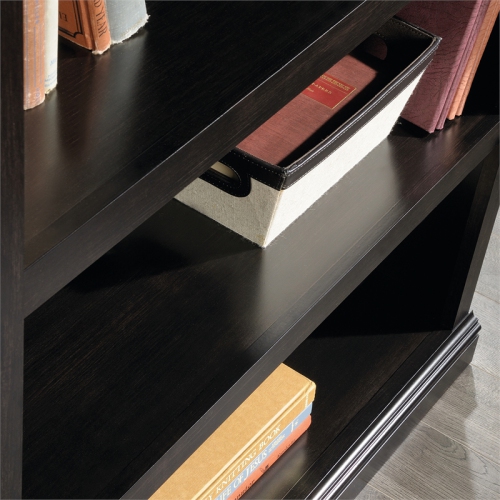 Sauder Select Engineered Wood 3-Shelf Bookcase in Estate Black
