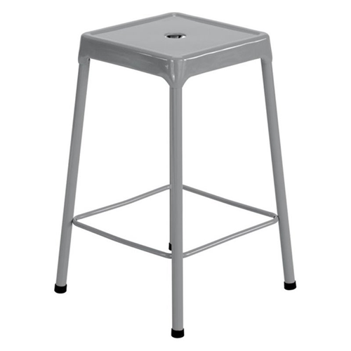 Safco 25" Steel Counter Stool in Silver